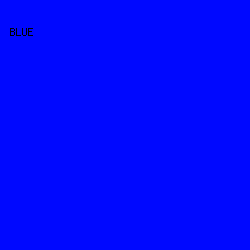 0008FF - Blue color image preview