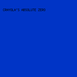 0034C6 - Crayola's Absolute Zero color image preview
