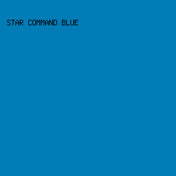 007CB6 - Star Command Blue color image preview
