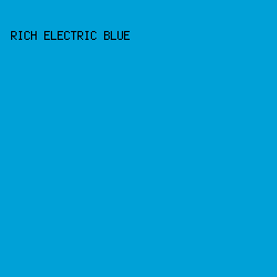 00A1D7 - Rich Electric Blue color image preview