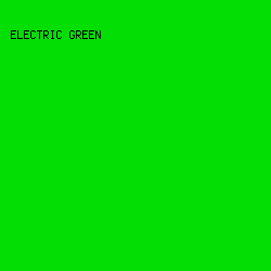 03DF04 - Electric Green color image preview
