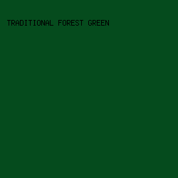 054B1D - Traditional Forest Green color image preview