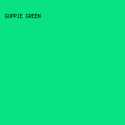 08E283 - Guppie Green color image preview