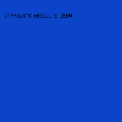 0B44C8 - Crayola's Absolute Zero color image preview