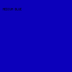 0C00BB - Medium Blue color image preview