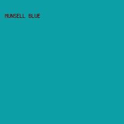 0C9FA5 - Munsell Blue color image preview