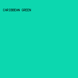 0CD7AF - Caribbean Green color image preview