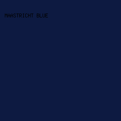 0D1A41 - Maastricht Blue color image preview