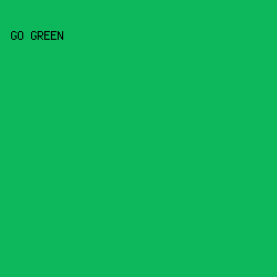 0DB85C - GO Green color image preview