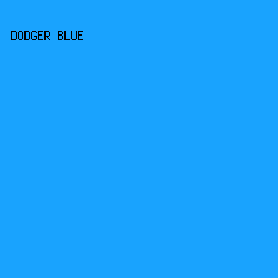 19A3FE - Dodger Blue color image preview