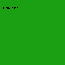 1B9F13 - Slimy Green color image preview