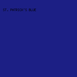 1C1F85 - St. Patrick's Blue color image preview