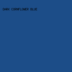 1C4D88 - Dark Cornflower Blue color image preview
