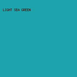 1DA4AC - Light Sea Green color image preview