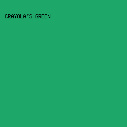 1DA768 - Crayola's Green color image preview