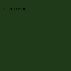 1E3A18 - Phthalo Green color image preview