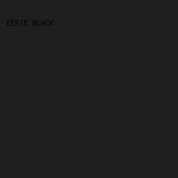 1F1F1E - Eerie Black color image preview