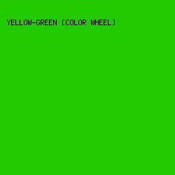 22CB00 - Yellow-Green [Color Wheel] color image preview