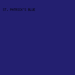 231F70 - St. Patrick's Blue color image preview