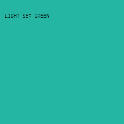25B6A3 - Light Sea Green color image preview