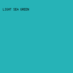26B3B7 - Light Sea Green color image preview