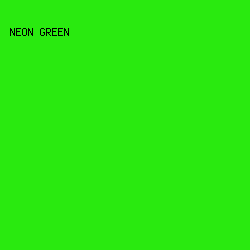29EA0F - Neon Green color image preview