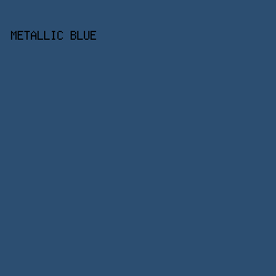 2C4E71 - Metallic Blue color image preview