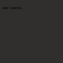 302F2E - Dark Charcoal color image preview