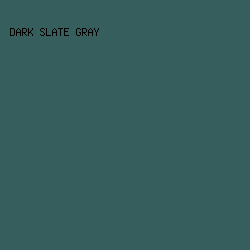 355E5C - Dark Slate Gray color image preview