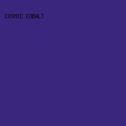 3A267D - Cosmic Cobalt color image preview