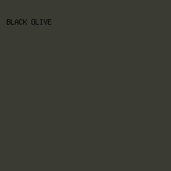 3A3C33 - Black Olive color image preview