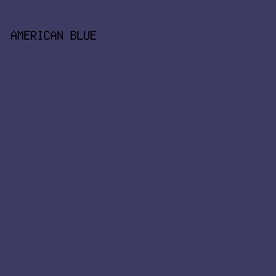 3E3B63 - American Blue color image preview