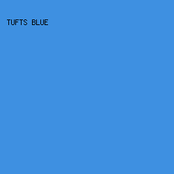 3E90E1 - Tufts Blue color image preview
