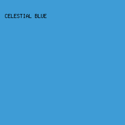3E9CD6 - Celestial Blue color image preview