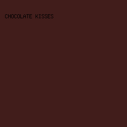 411D1B - Chocolate Kisses color image preview