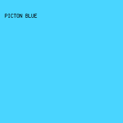 49D5FF - Picton Blue color image preview