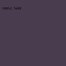 4A3C4F - Purple Taupe color image preview