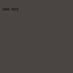 4A4542 - Dark Puce color image preview