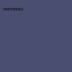 4A4F71 - Independence color image preview