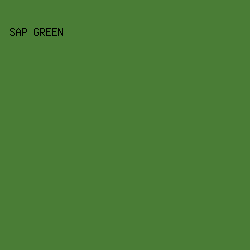 4A7D36 - Sap Green color image preview