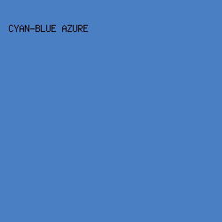 4A7FC3 - Cyan-Blue Azure color image preview