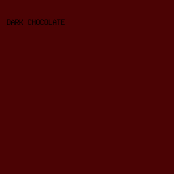 4B0304 - Dark Chocolate color image preview
