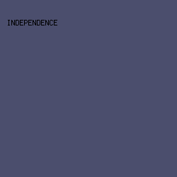 4B4E6D - Independence color image preview