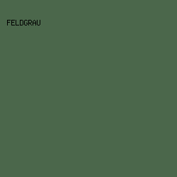 4B674B - Feldgrau color image preview