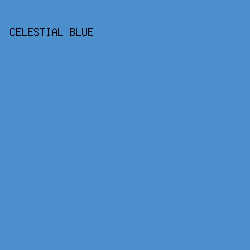 4B90CD - Celestial Blue color image preview