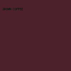 4C212B - Brown Coffee color image preview