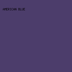 4C3D6B - American Blue color image preview