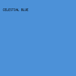 4C91D8 - Celestial Blue color image preview