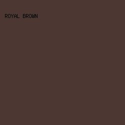 4D3733 - Royal Brown color image preview