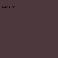 4D393D - Dark Puce color image preview